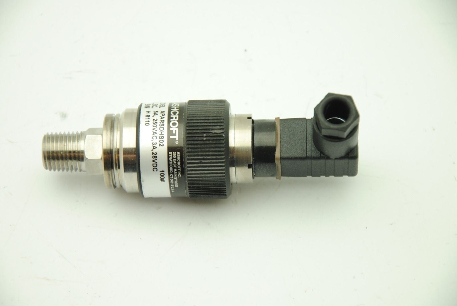 ASHCROFT APARSDHS02, Miniature Watertight Pressure Switch, 5A 250VAC, 3A,28VDC