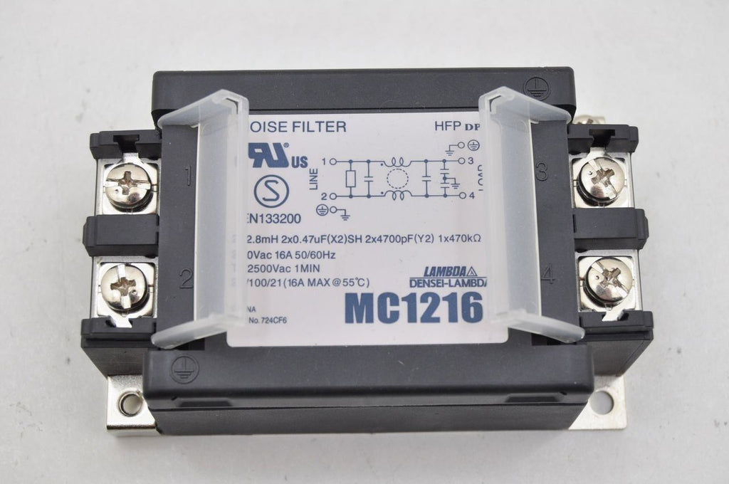 Densei Lambda MC1206 250VAC 6A Line Noise Filter - Lot of 4