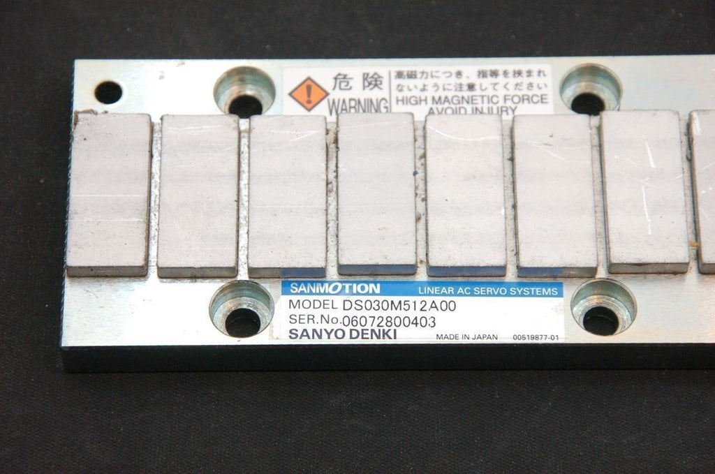 Sanyo Denki Linear Magnet Motor DS030M512A00 Sanmotion Rail 30mm x 512mm DS