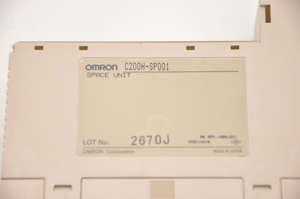 OMRON C200H SP001 PLC Space Unit, Filler - Lot of 3