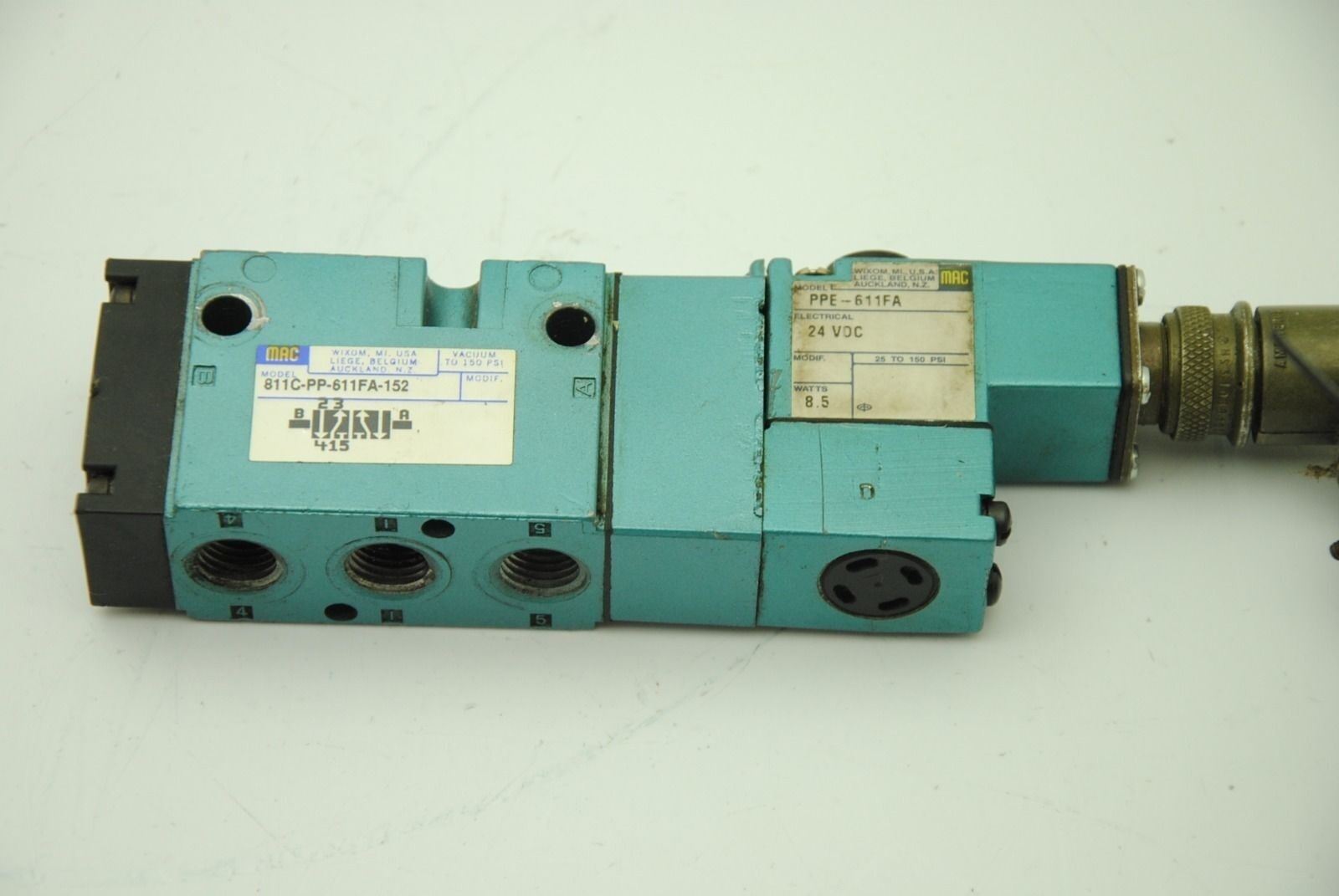 MAC 811C-PP-611FA-152, Solenoid Valve w/ PPE-611FA