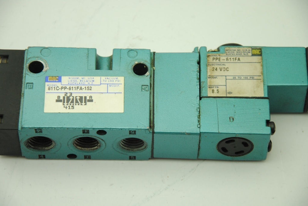 MAC 811C-PP-611FA-152, Solenoid Valve w/ PPE-611FA
