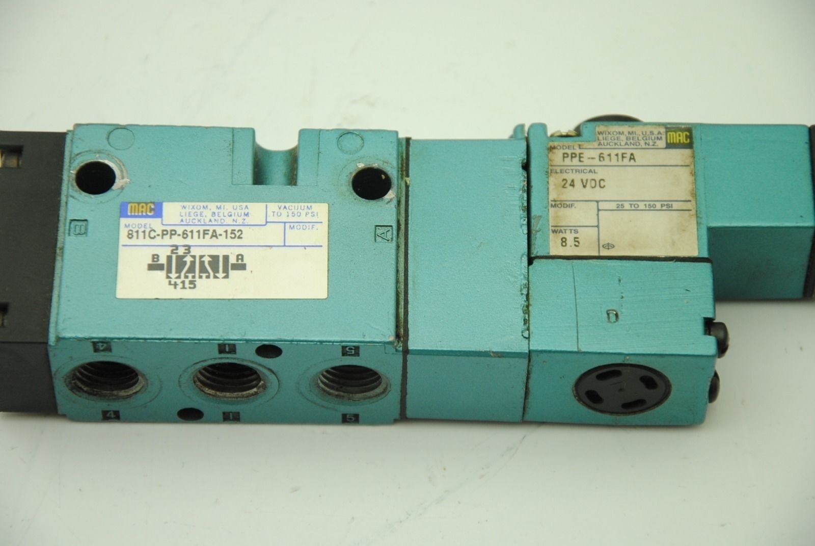 MAC 811C-PP-611FA-152, Solenoid Valve w/ PPE-611FA