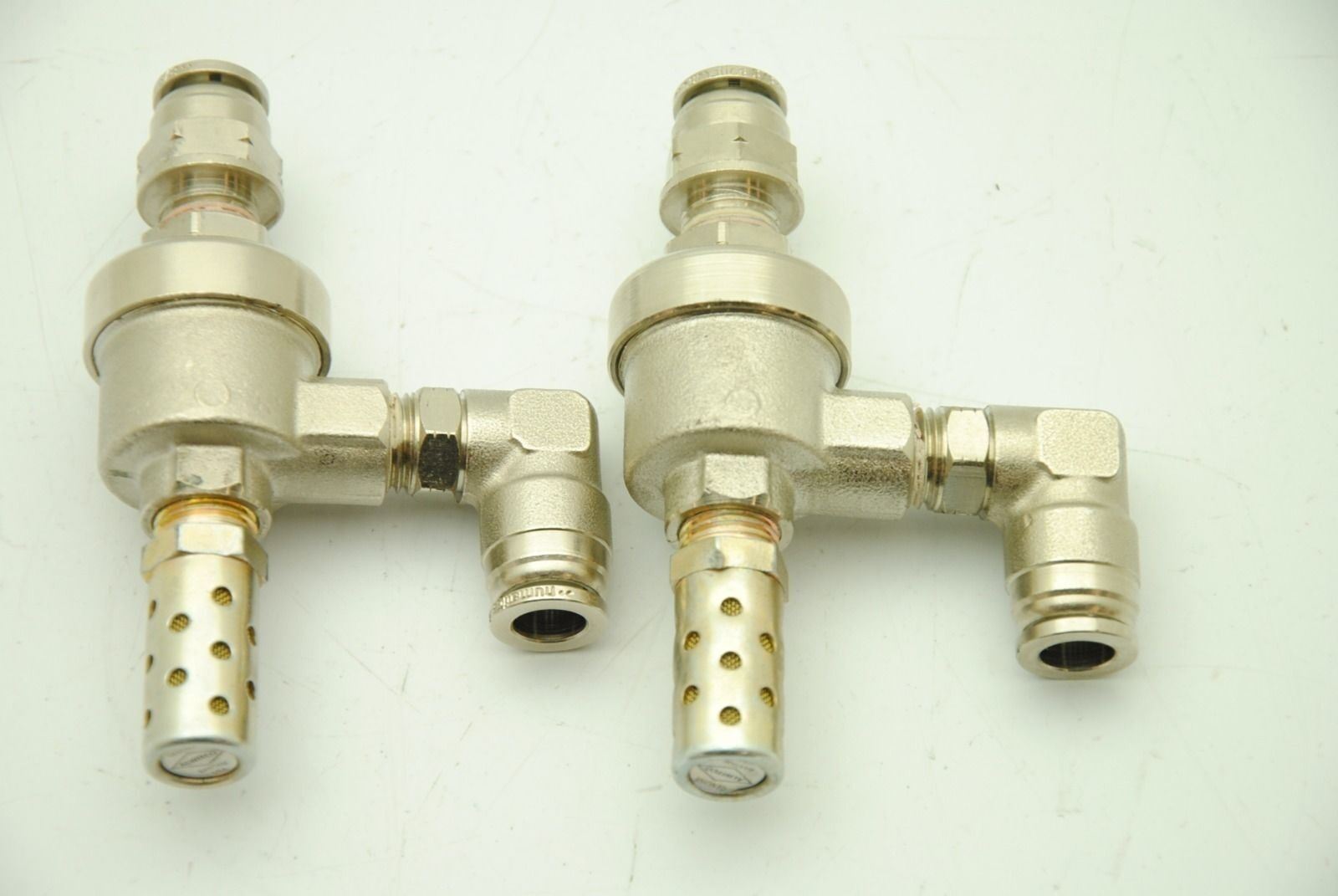 Alwitco 1" Muffler w/  (2) Numatics 3/8" PTC Fitting Push On, Lot of 2