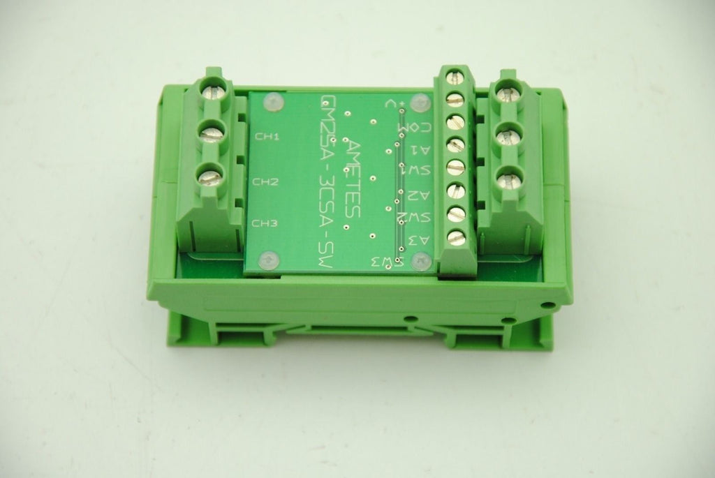 Ametes CM-25A-3CSA-SW 3-Channel Current Monitor, DIN Mount