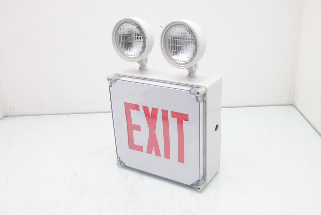 Emergency Lighting Power PAC0226R Exit Sign Emergency Light Combo Tested