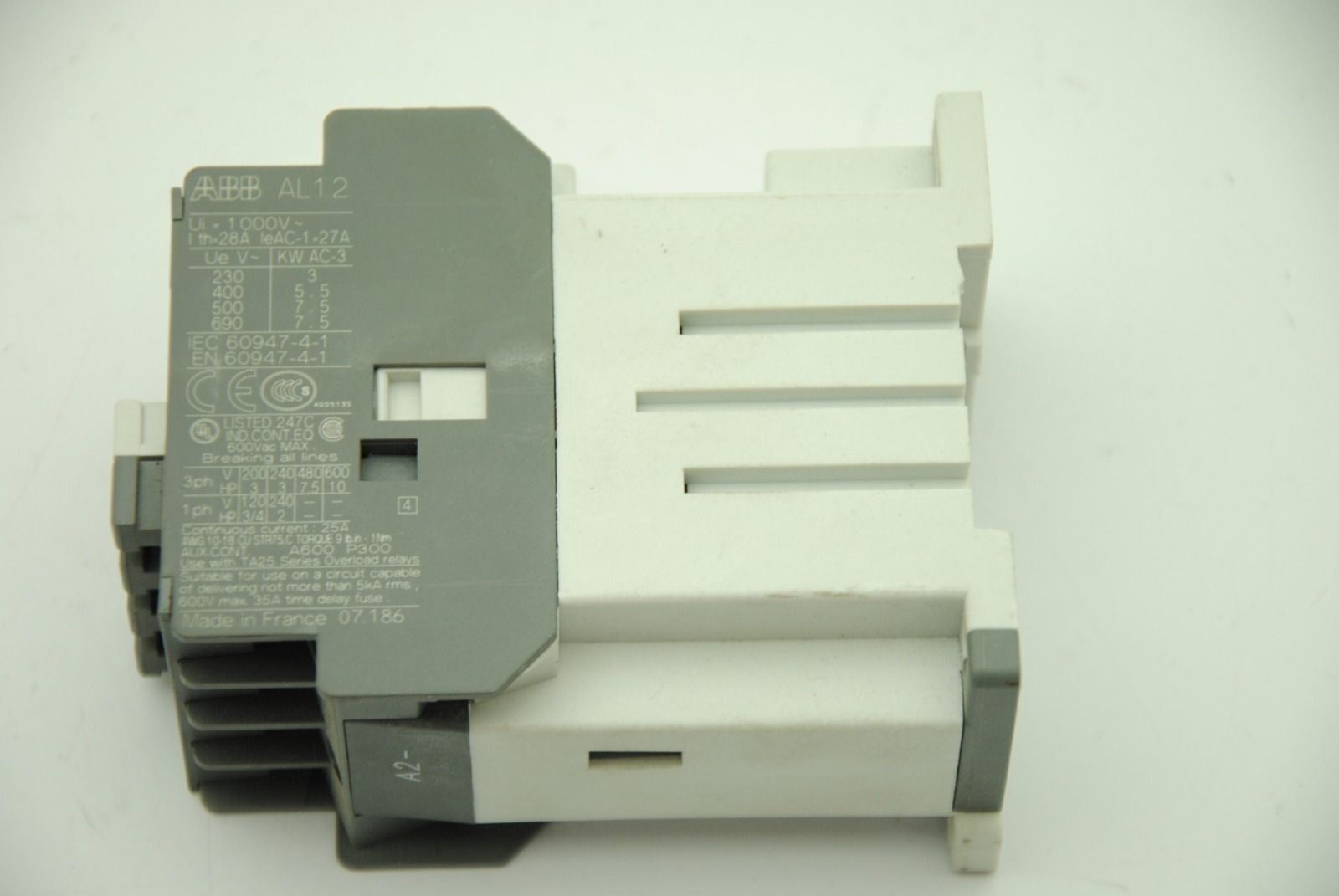 ABB AL12-30-10, 24V DC Contactor