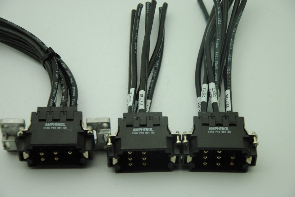 AMPHENOL C146-P10-001-G8 9-Pin Male Connectors 8AWG 8 guage Lot of 3