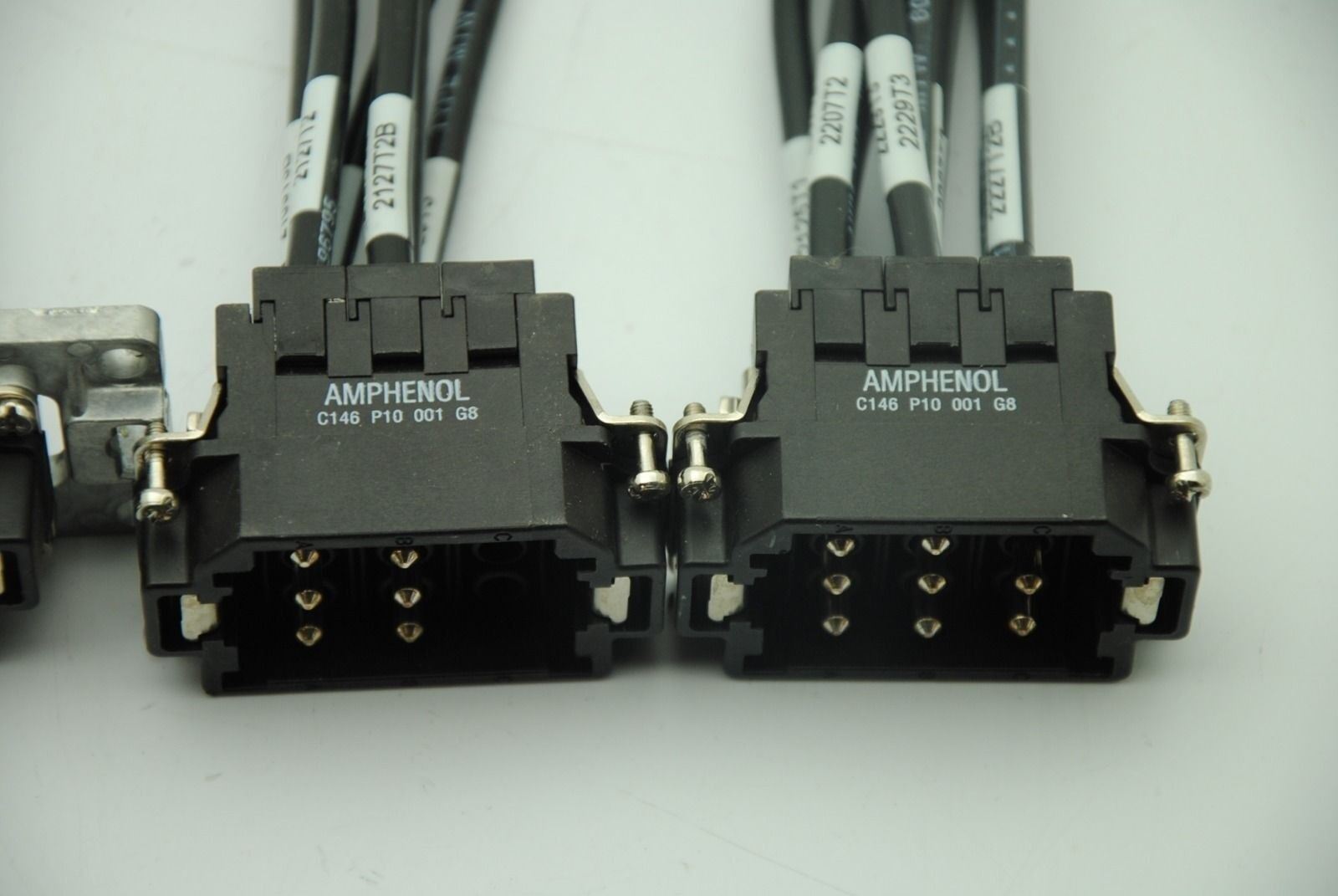 AMPHENOL C146-P10-001-G8 9-Pin Male Connectors 8AWG 8 guage Lot of 3