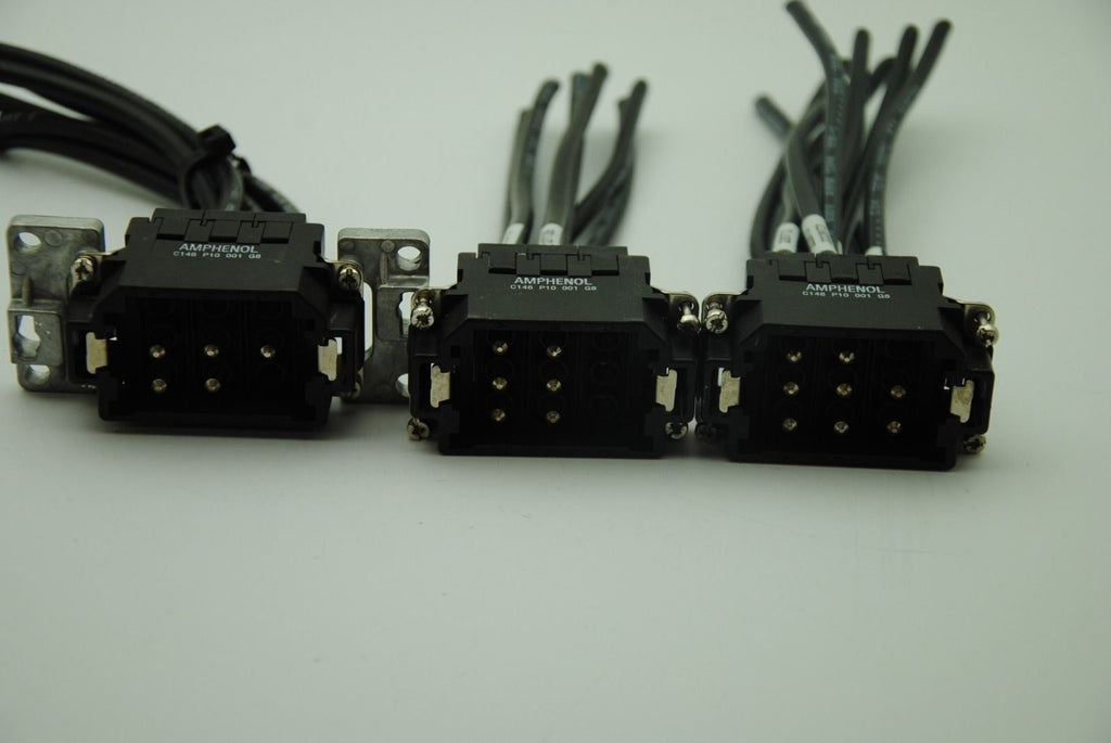 AMPHENOL C146-P10-001-G8 9-Pin Male Connectors 8AWG 8 guage Lot of 3