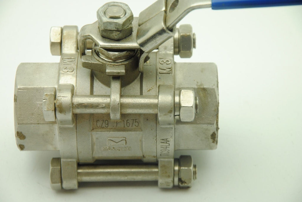NELES JAMESBURY DN32 PN63 1.4408 1-1/2 IN NPT Stainless Steel SS Ball Valve