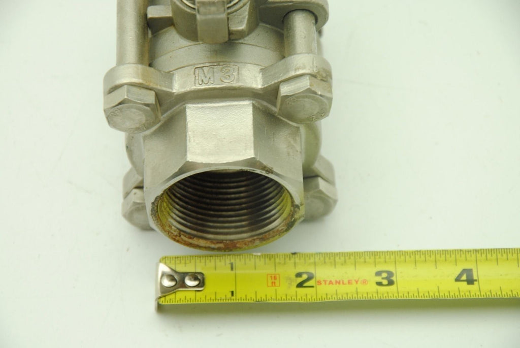 NELES JAMESBURY DN32 PN63 1.4408 1-1/2 IN NPT Stainless Steel SS Ball Valve