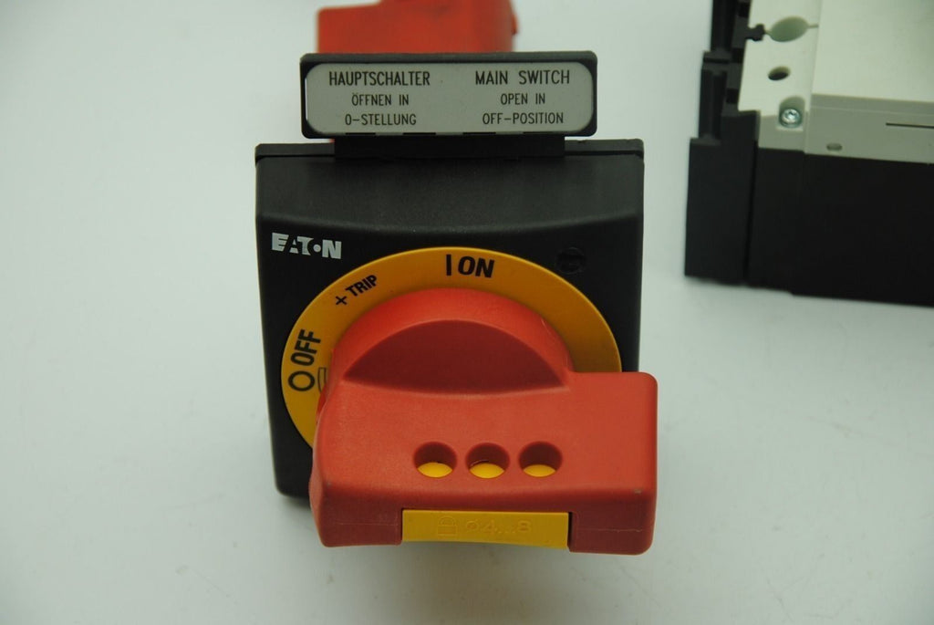 MOELLER NZMB1-A, 3-Pole 50A Circuit Breaker 480Y 277V AC w/ EATON Switch