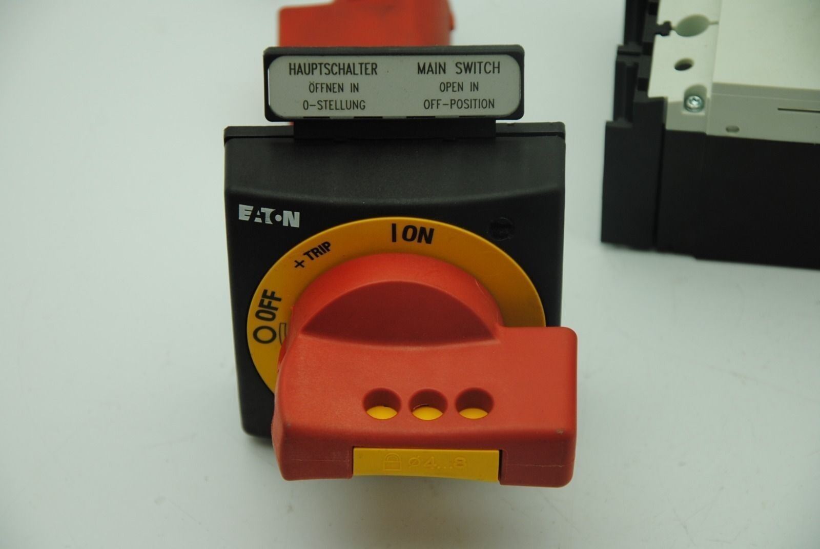 MOELLER NZMB1-A, 3-Pole 50A Circuit Breaker 480Y 277V AC w/ EATON Switch