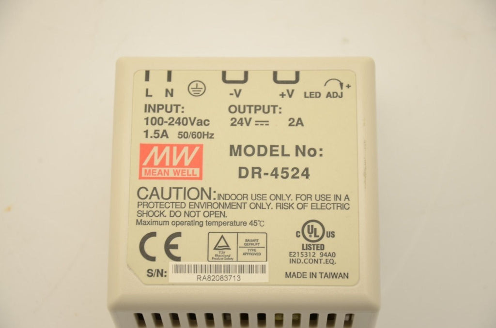 Mean Well DR-4524 24V, Power Supply, 100-240VAC