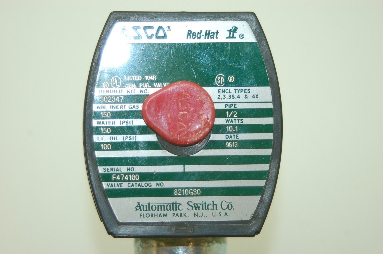 ASCO MP-C-080, Solenoid Valve Coil, 238210-032D