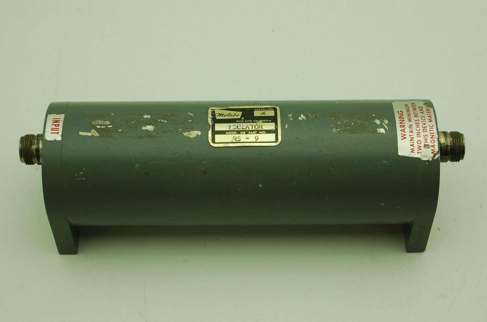 Melabs RS-9 Coaxial Type N Connector  Isolator