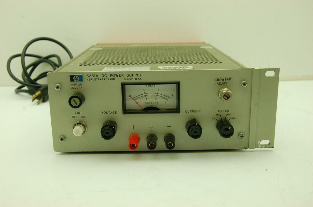 HP 6281A DC Power Supply 0-7.5V 0.5A