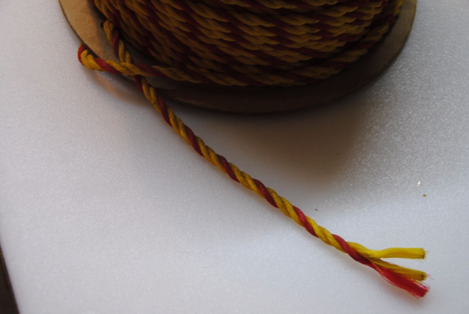 GB Polypro Polypropylene Rope 1/4" x 250 ft. Yellow with Red Stripe RGP2525