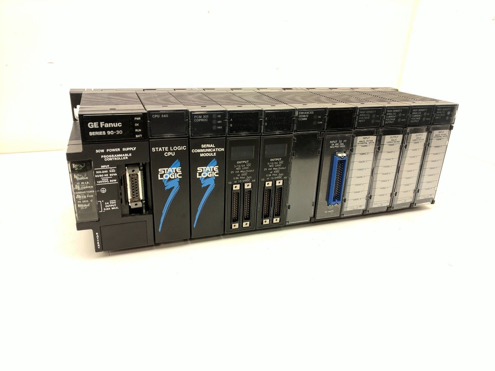 GE Fanuc 90-30 CPU349 CSE340 PCM301 ALG222 ALG392 MDL653 MDL752 PLC Mainframe