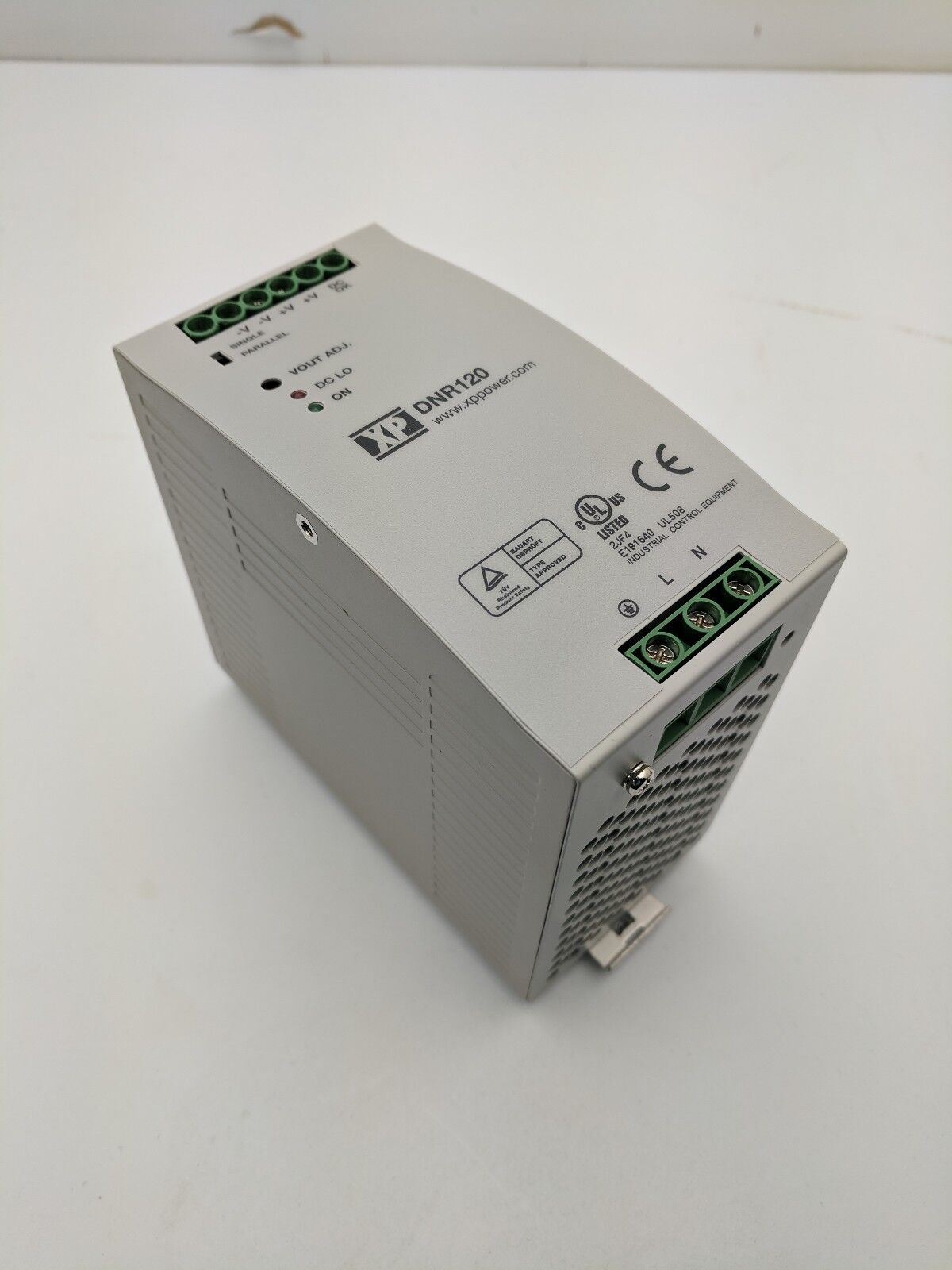 XP Power DNR120AS48-1 115VAC input 48VDC output 120W Power Supply DIN Rail Mount