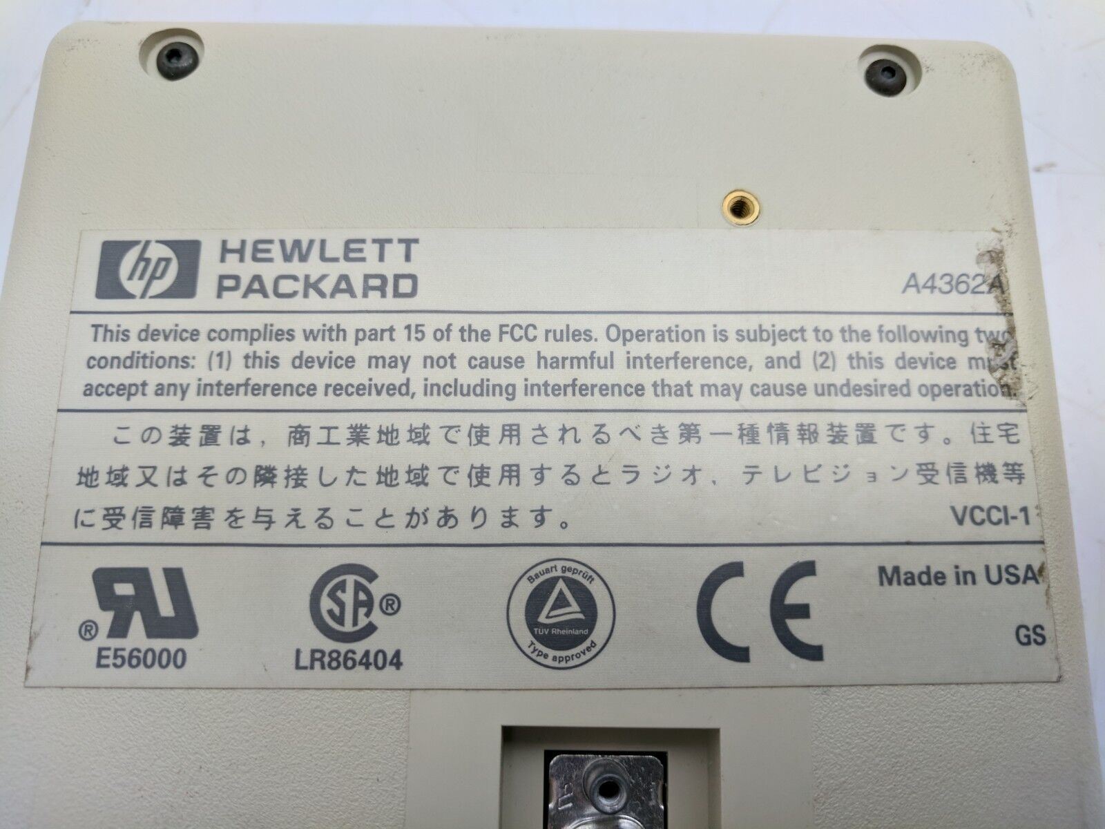 Vintage Hewlett Packard A4362A 8x 8 Dial Knob Box Computer Interface Controller