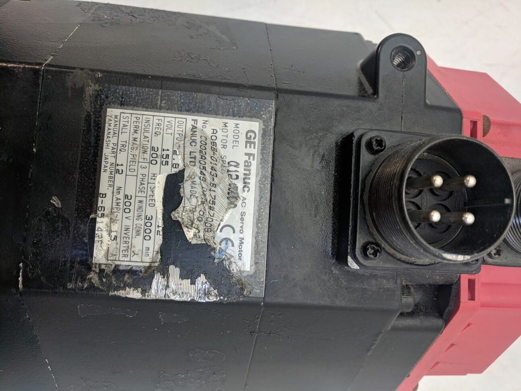 Fanuc A06B-0143-B175#7008 servo motor 2.8KW 3000RPM 155V