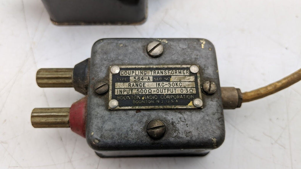2x Boonton Radio Corporation Coupling Transformer 564-A BNC Inductor Calibration