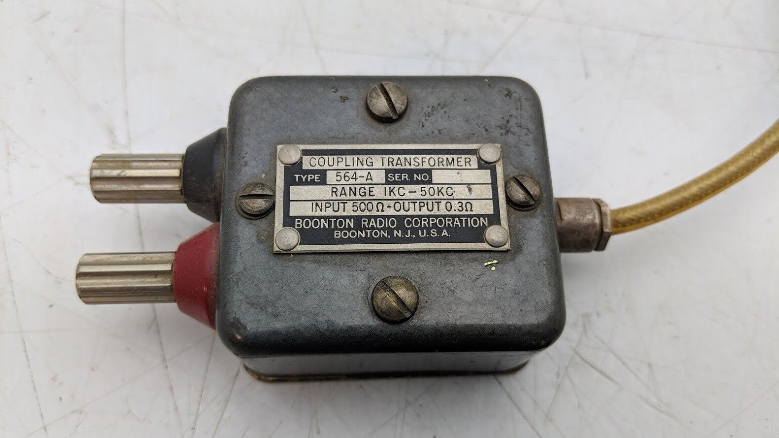 2x Boonton Radio Corporation Coupling Transformer 564-A BNC Inductor Calibration