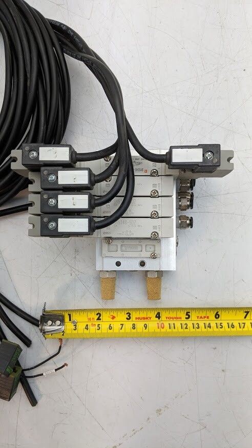 4x SMC SY5140-5DZ, SY5340-5DZ Base Mount Solenoid Valve 5 Port 2-3 Position 24V