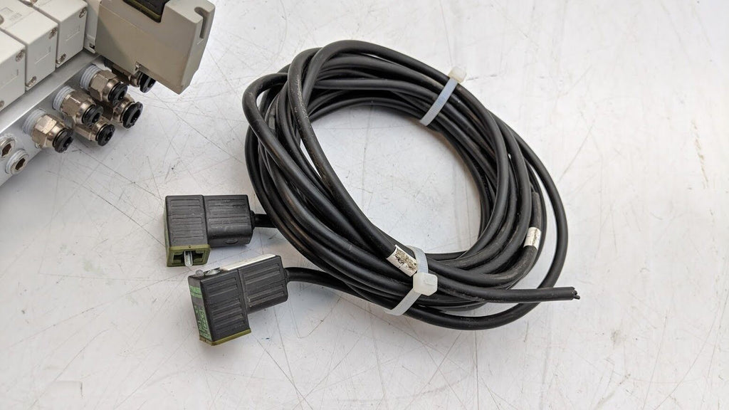 4x SMC SY5140-5DZ, SY5340-5DZ Base Mount Solenoid Valve 5 Port 2-3 Position 24V