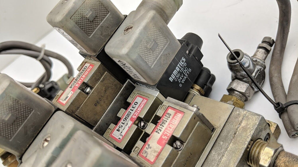 3x Numatics Pnumatic Manifold Block 5 Port 2-3 Position Solenoid 031SS4154 24VDC