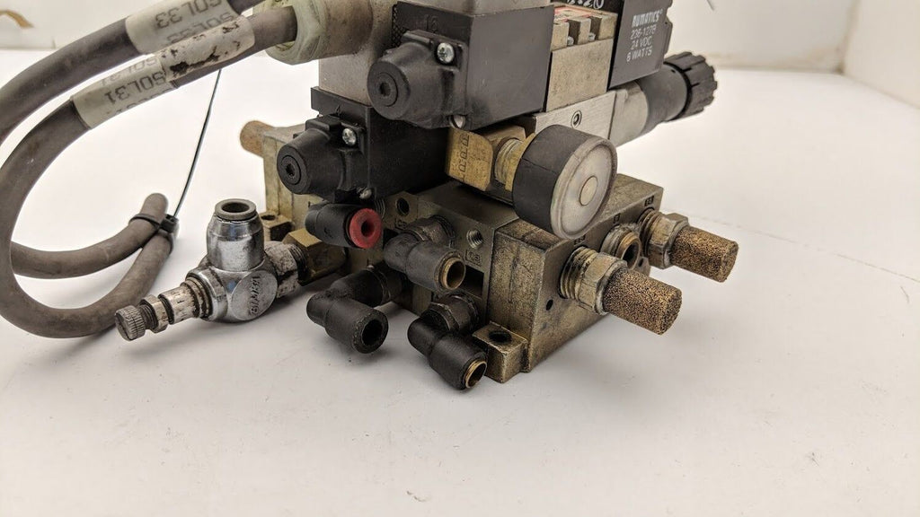3x Numatics Pnumatic Manifold Block 5 Port 2-3 Position Solenoid 031SS4154 24VDC