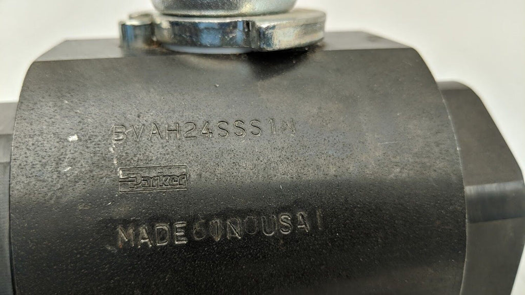 Parker BVAH24SSS1N Manual Operation Hydraulic Ball Valve SAE #24 1.5" 6000PSI