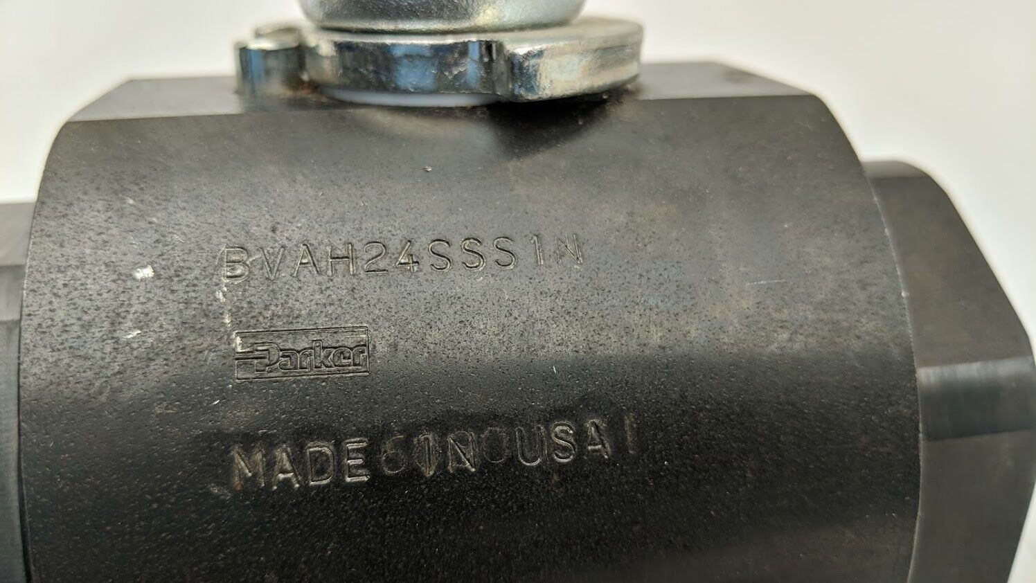 Parker BVAH24SSS1N Manual Operation Hydraulic Ball Valve SAE #24 1.5" 6000PSI