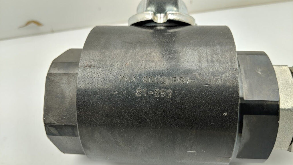 Parker BVAH24SSS1N Manual Operation Hydraulic Ball Valve SAE #24 1.5" 6000PSI