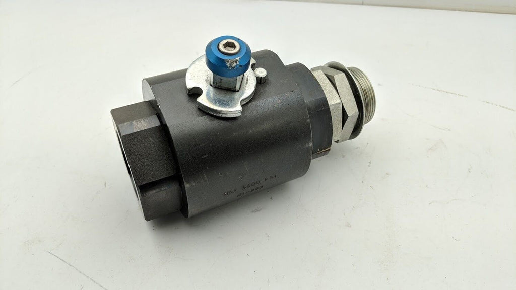 Parker BVAH24SSS1N Manual No Handle Hydraulic Ball Valve SAE #24 1.5" 6000PSI