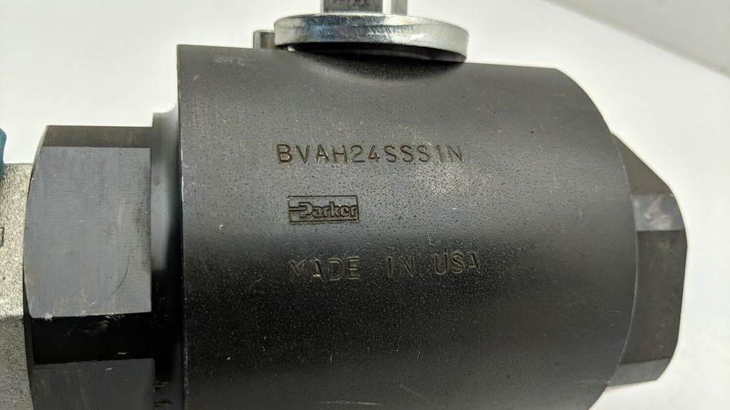 Parker BVAH24SSS1N Manual No Handle Hydraulic Ball Valve SAE #24 1.5" 6000PSI