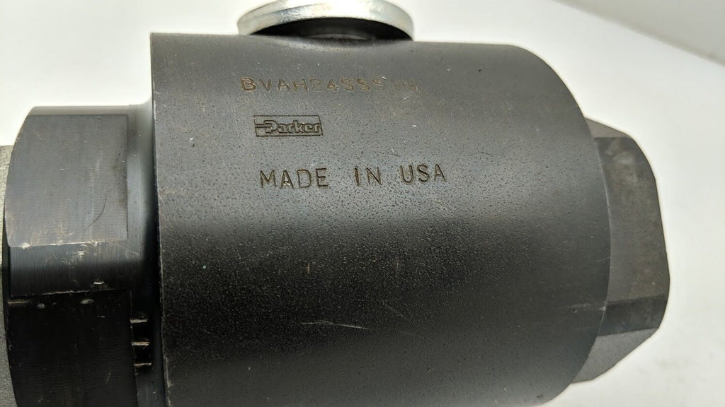 Parker BVAH24SSS1N Manual No Handle Hydraulic Ball Valve SAE #24 1.5" 6000PSI