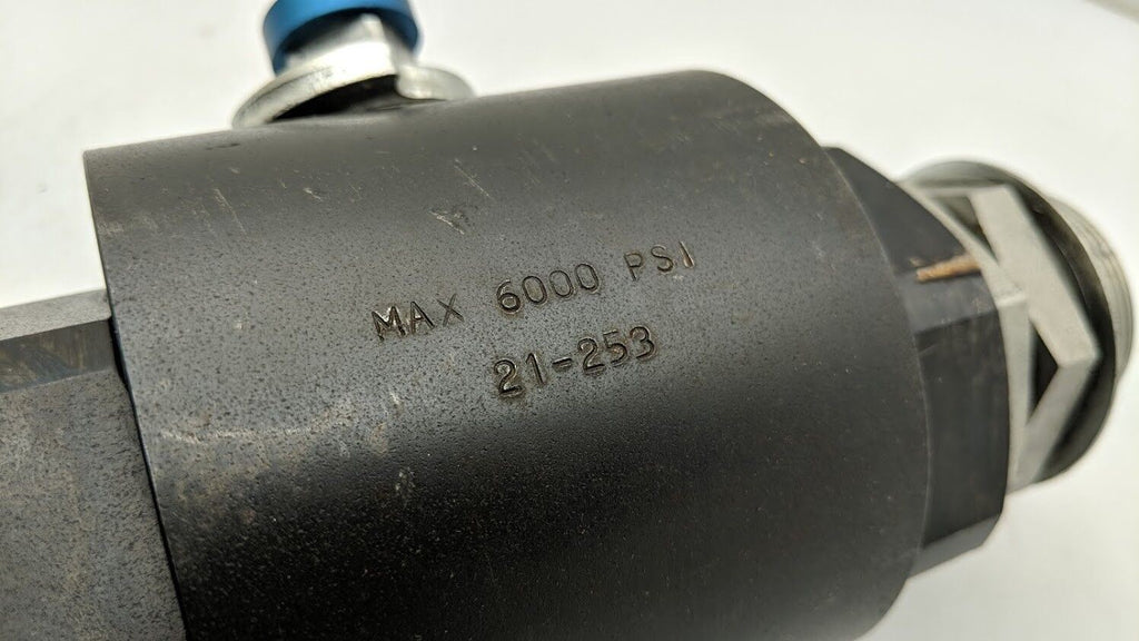 Parker BVAH24SSS1N Manual No Handle Hydraulic Ball Valve SAE #24 1.5" 6000PSI