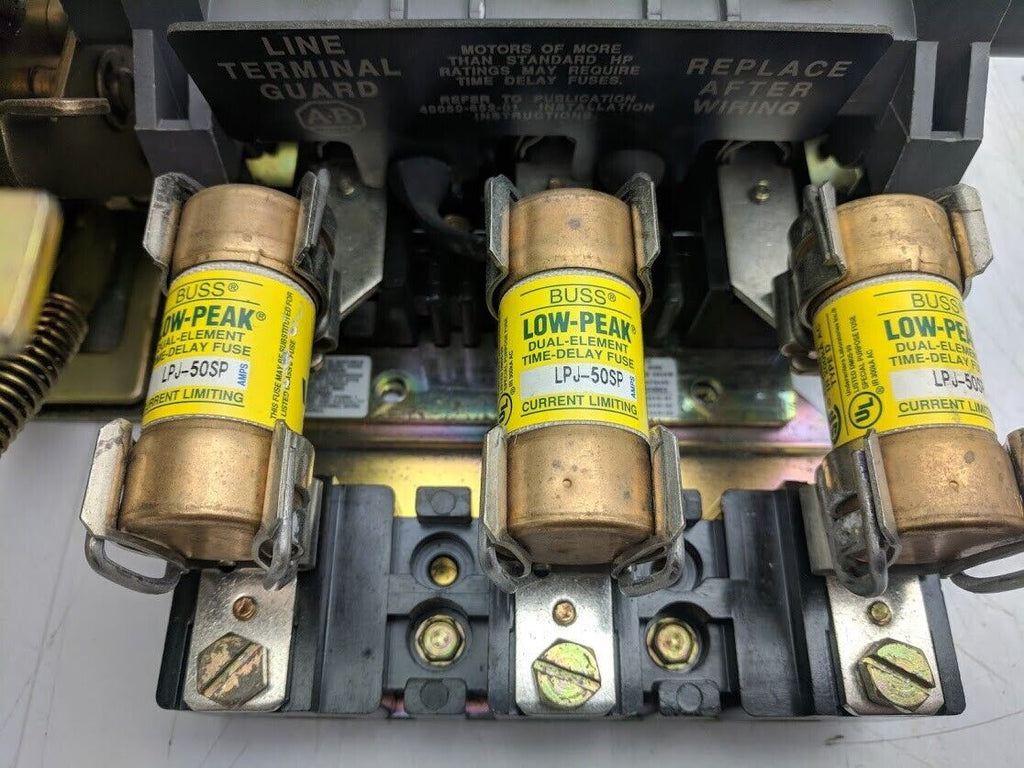 Allen Bradley 1494F-NFL60 Fuseable Disconnect with X-402028 3x LPJ-50SP Fuses
