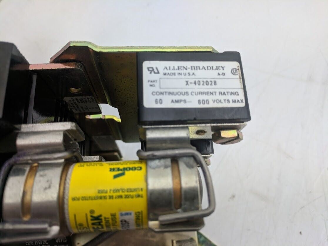 Allen Bradley 1494F-NFL60 Fuseable Disconnect with X-402028 3x LPJ-50SP Fuses