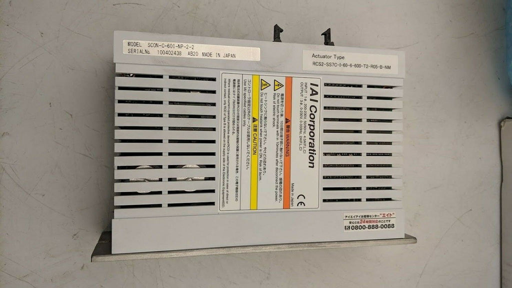 IAI Servo Motor Drive SCON-C-60I-NP-2-2 230VAC input 1PH, 0-230VAC Ouput 3PH
