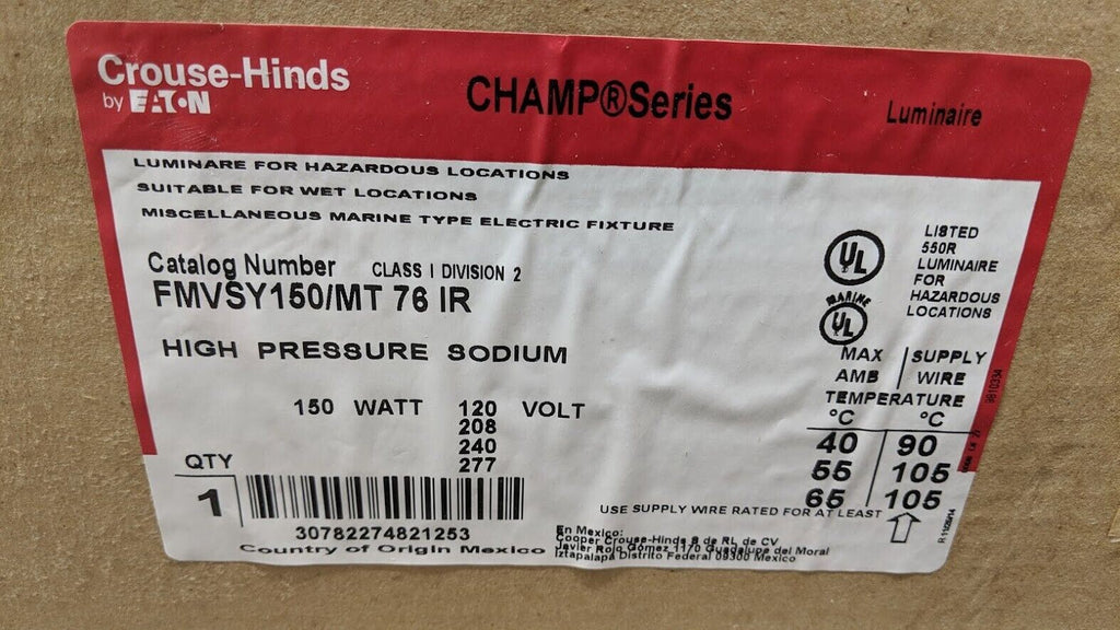 Cooper Crouse-Hinds FMVSY150/MT 76 Industrial Hazardous Location Light Fixture