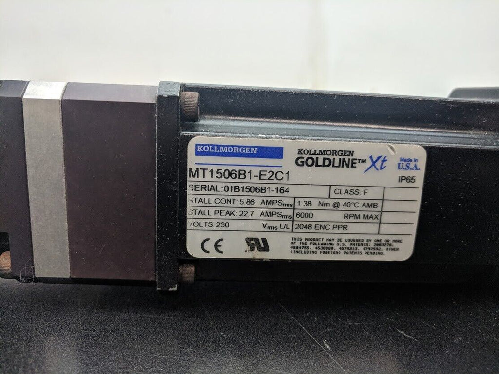 Kollmorgen MT1506B1-E2C1 Goldline XT CGI SpeedFam 023RCX0100-XX-5322X 10:1 R #C