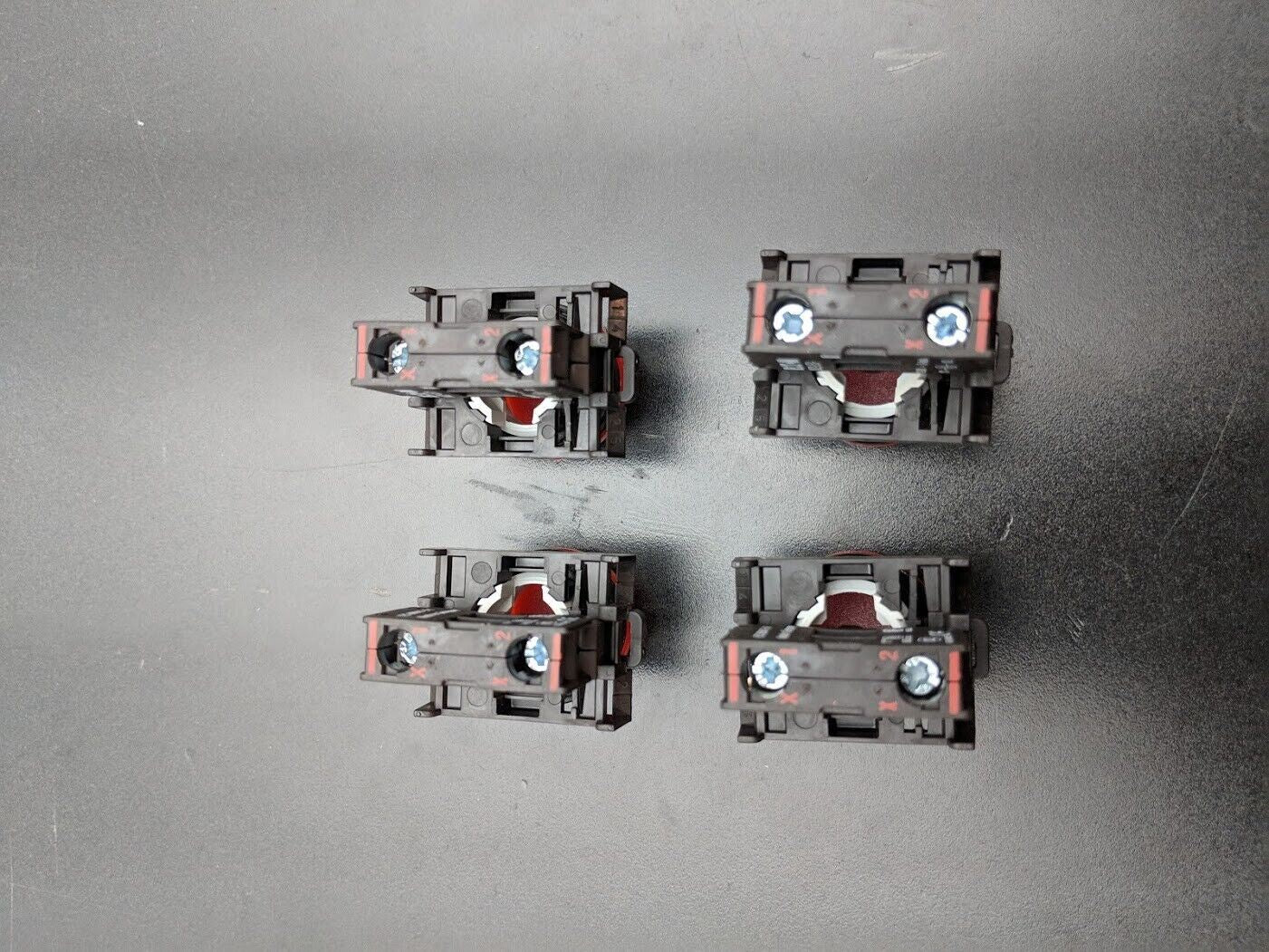 4x Eaton Industrial Machine Red LED Panel Light M22-LED 12-30VAC 5-14mA 22mm