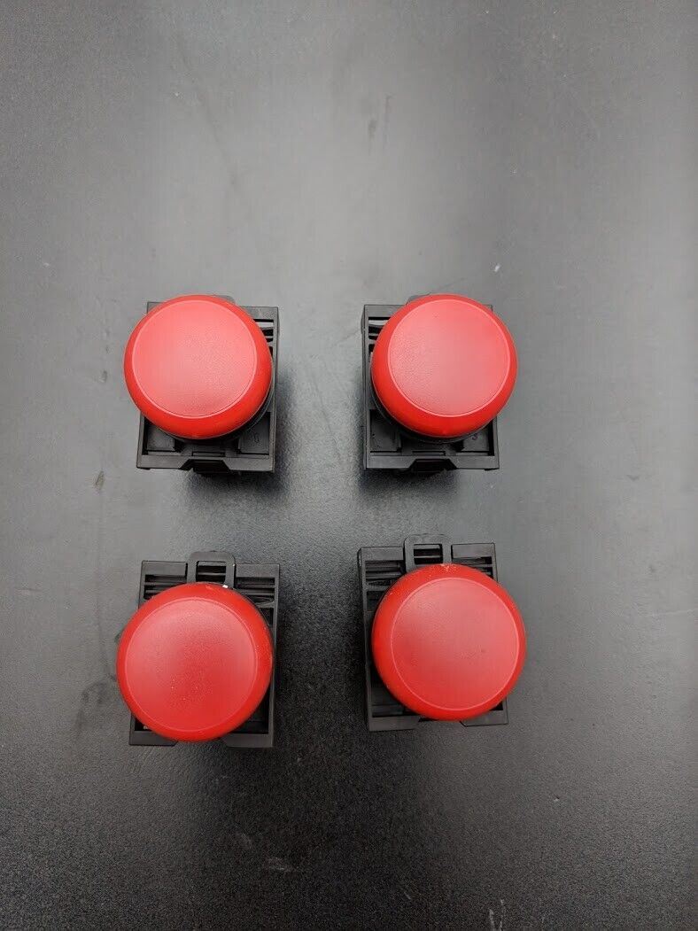 4x Eaton Industrial Machine Red LED Panel Light M22-LED 12-30VAC 5-14mA 22mm