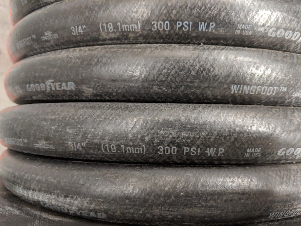 Goodyear Wingfoot Non-Conductive 3/4" 300 PSI Black Hose 07-130 Sold by the Foot