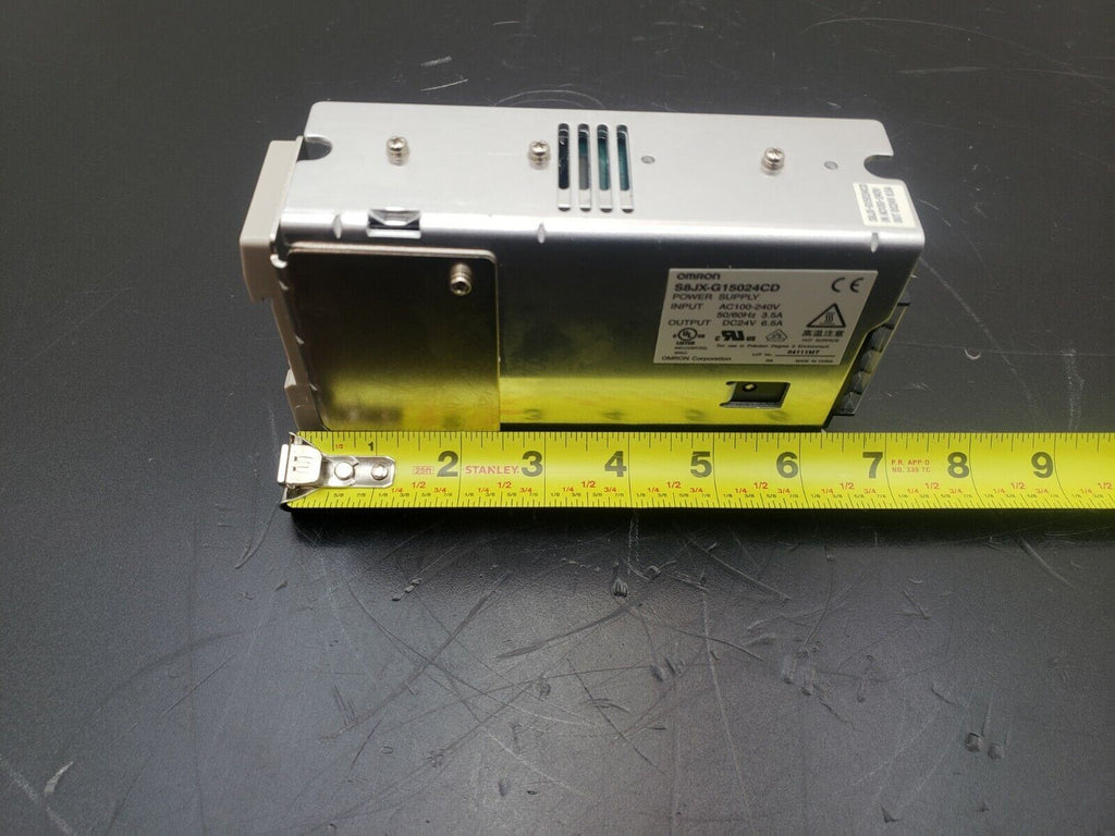 Omron Power Supply S8JX-G15024CD Din-Mounted 150 Watts 6.5A 24V Out 100-240V In