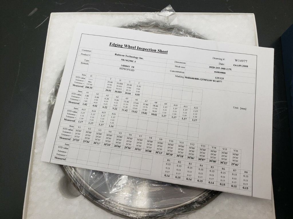 New KGW Super Abrasive Diamond Grinding Wheel Wheel M4D600/800-125MX109
